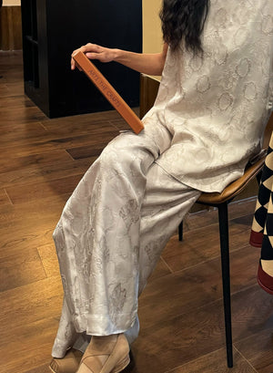 Jacquard Sleeveless Vest + Pants Set