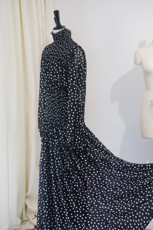 SS 24 Sicilian polka dot waisted silk dress